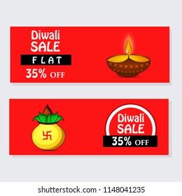 Illustration of background for the occasion of hindu festival Diwali celebrated in India