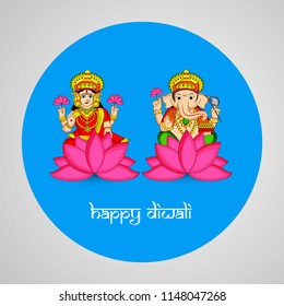 Illustration of background for the occasion of hindu festival Diwali celebrated in India