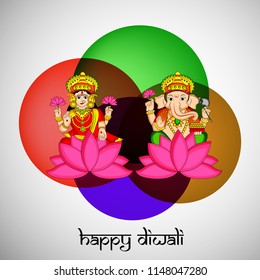 Illustration of background for the occasion of hindu festival Diwali celebrated in India