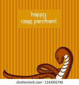 Illustration of background for the occasion of hindu religious festival Naag Panchami celebrated in India