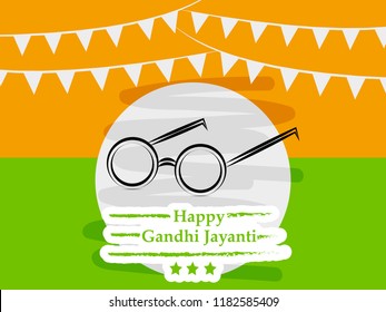 Illustration of background for the Occasion of Indian festival Gandhi Jayanti