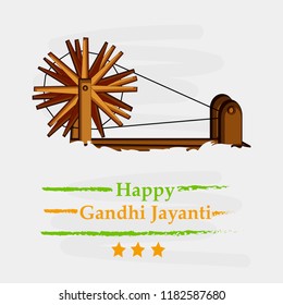 Illustration of background for the Occasion of Indian festival Gandhi Jayanti