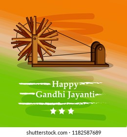 Illustration of background for the Occasion of Indian festival Gandhi Jayanti
