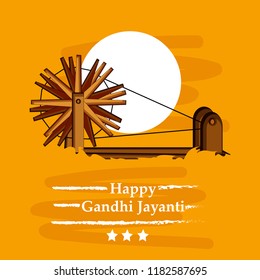 Illustration of background for the Occasion of Indian festival Gandhi Jayanti