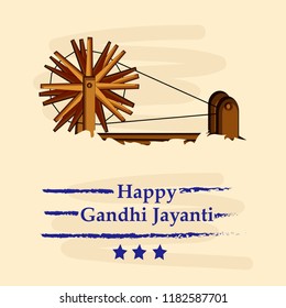 Illustration of background for the Occasion of Indian festival Gandhi Jayanti