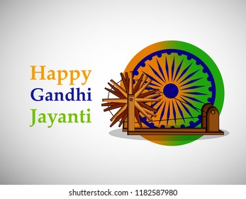 Illustration of background for the Occasion of Indian festival Gandhi Jayanti