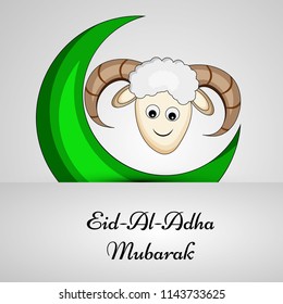 Illustration of background for the occasion of Muslim festival Eid-al-adha 
