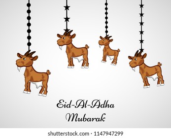 Illustration of background for the occasion of Muslim festival Eid-al-adha 
