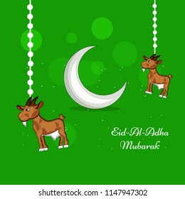 Illustration of background for the occasion of Muslim festival Eid-al-adha 
