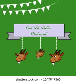Illustration of background for the occasion of Muslim festival Eid-al-adha 
