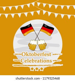 Illustration of background for  Oktoberfest