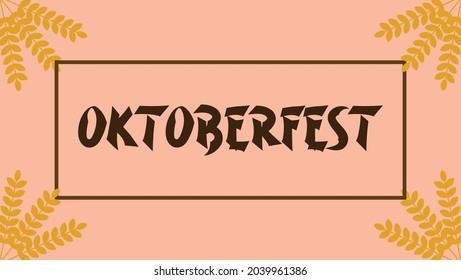 Illustration background of Oktoberfest festival