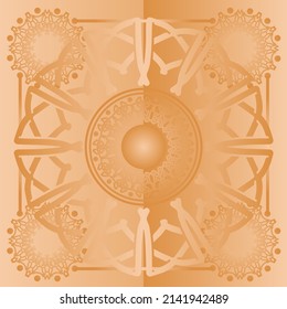 ilustración de un fondo con ornamento