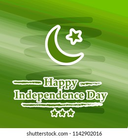 Illustration of background for Pakistan Independence Day
