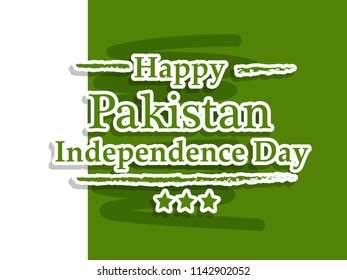Illustration of background for Pakistan Independence Day