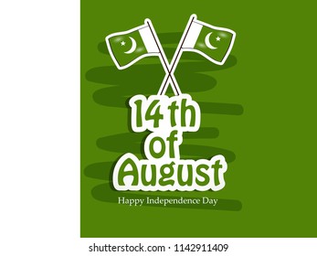 Illustration of background for Pakistan Independence Day