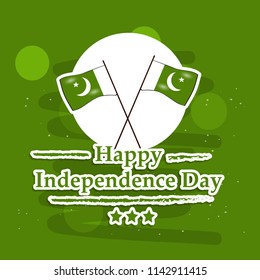 Illustration of background for Pakistan Independence Day