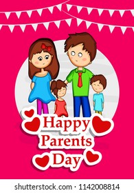 Illustration of background for Parents Day