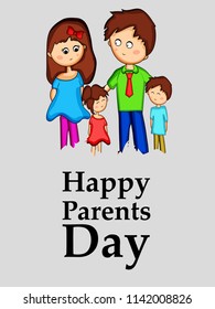 Illustration of background for Parents Day