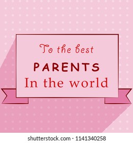 Illustration of background for Parents Day celebration