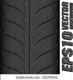Illustration background pattern of black tire.