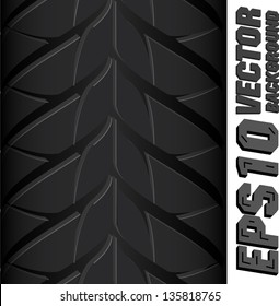 Illustration background pattern of black tire.