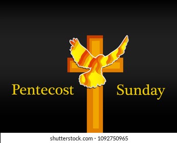 Illustration of background for Pentecost Sunday