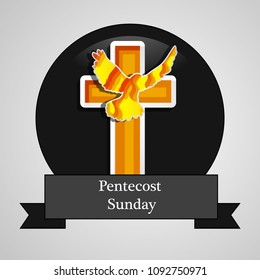 Illustration of background for Pentecost Sunday