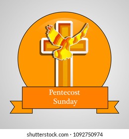 Illustration of background for Pentecost Sunday