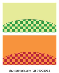 Illustration background retro chess board unique design