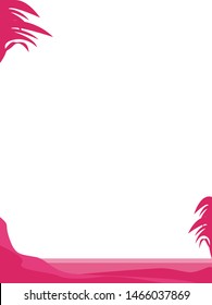 Illustration background with sea and beach