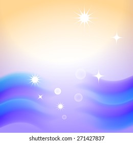 illustration background sea blue vector