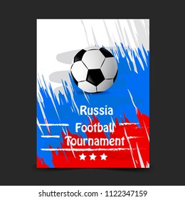 Illustration of background for Soccer sport game held in Russia
