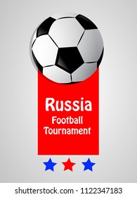 Illustration of background for Soccer sport game held in Russia