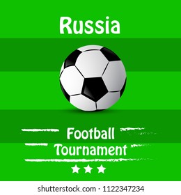 Illustration of background for Soccer sport game held in Russia
