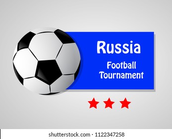 Illustration of background for Soccer sport game held in Russia