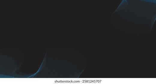 Illustration background with soft and elegant blue waves. Premium design for wallpaper, banner, poster.

