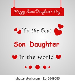 Illustration of background for Son's Daughter's Day