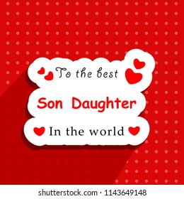 Illustration of background for Son's Daughter's Day