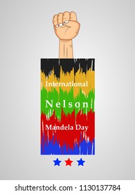 Illustration of background for South Africa Nelson Mandela Day