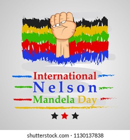 Illustration of background for South Africa Nelson Mandela Day