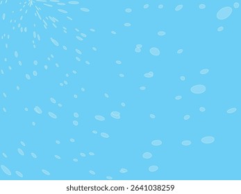 Illustration of a background with splashes of water