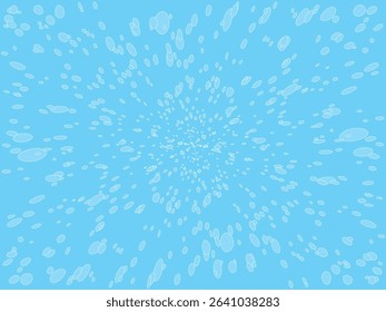 Illustration of a background with splashes of water