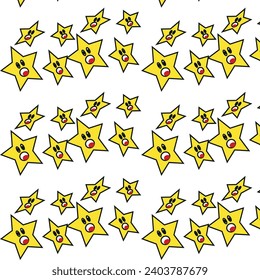 Illustration background of star cartoon