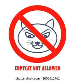 Illustration Of Background For Stop Copycat