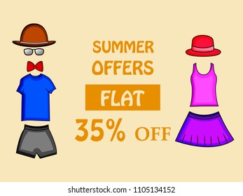 Illustration of background for Summer Season