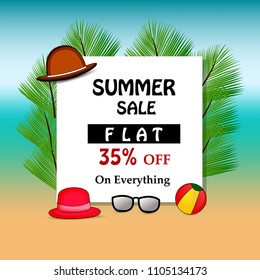 Illustration of background for Summer Season