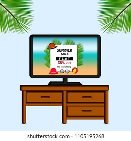 Illustration of background for Summer Season
