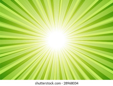 Illustration of background with Sunburst