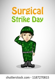 Illustration of Background for Surgical Strike Day